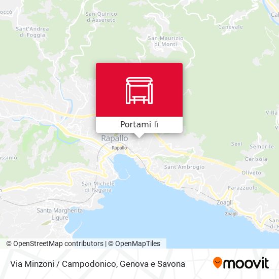 Mappa Via Minzoni / Campodonico