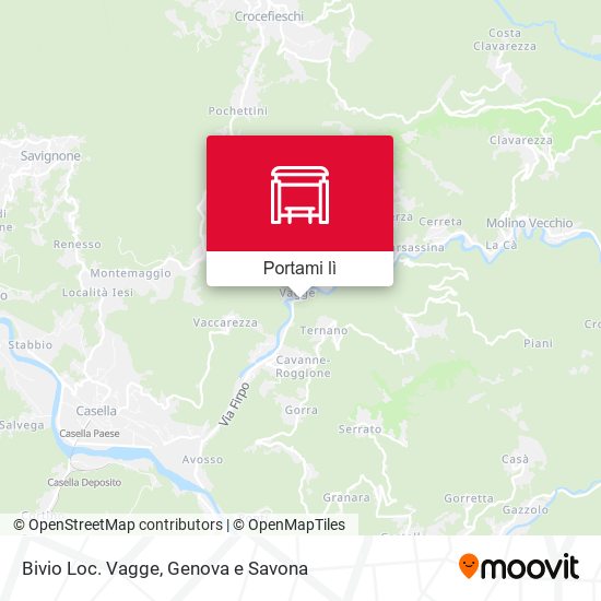 Mappa Bivio Loc. Vagge