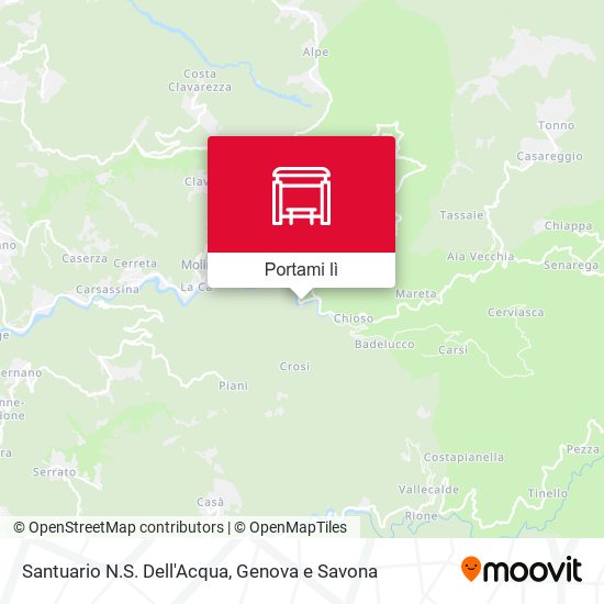 Mappa Santuario N.S. Dell'Acqua
