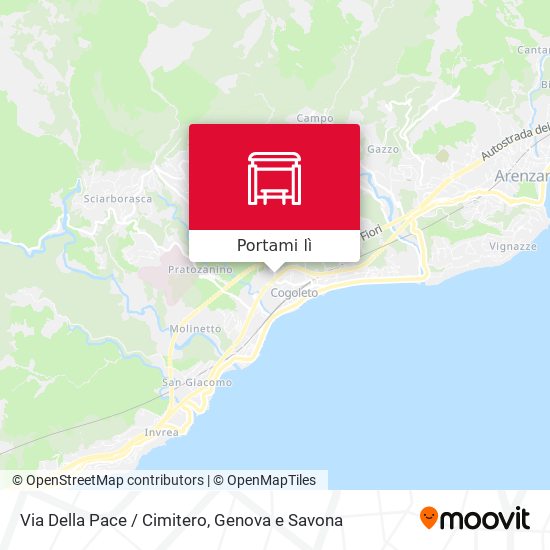 Mappa Via Della Pace / Cimitero