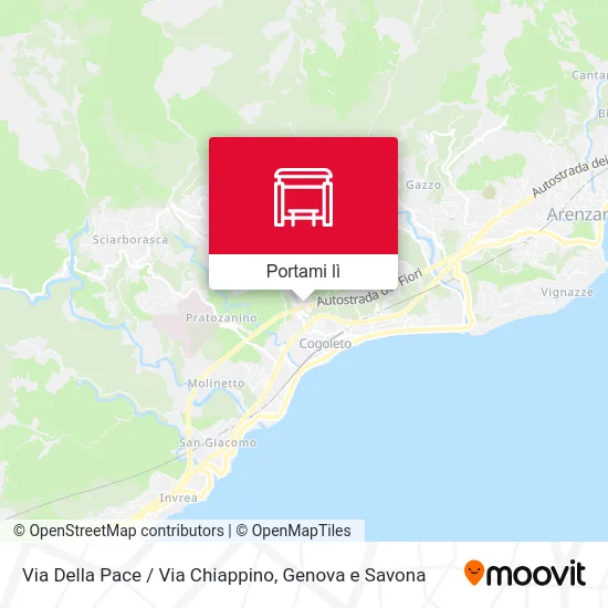 Mappa Via Della Pace / Via Chiappino