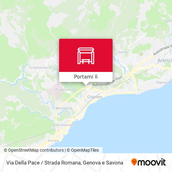 Mappa Via Della Pace / Strada Romana