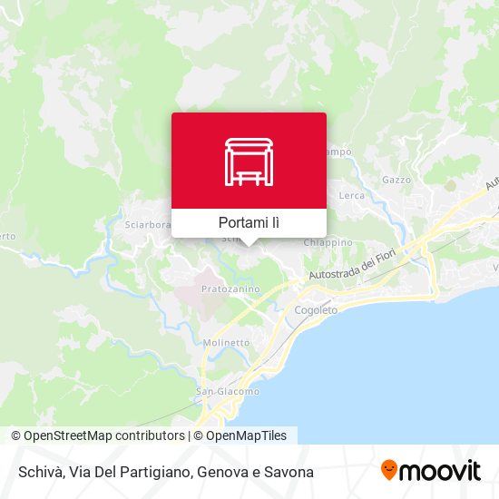 Mappa Schivà, Via Del Partigiano
