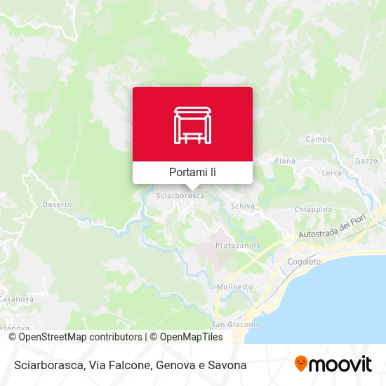 Mappa Sciarborasca, Via Falcone