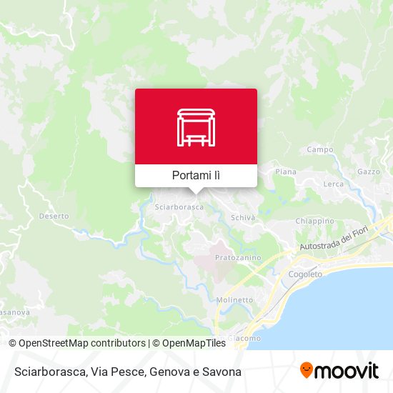 Mappa Sciarborasca, Via Pesce