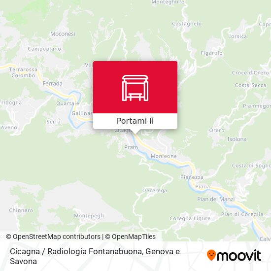 Mappa Cicagna / Radiologia Fontanabuona