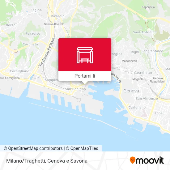 Mappa Milano/Traghetti