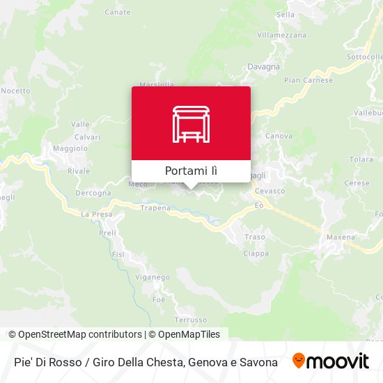 Mappa Pie' Di Rosso / Giro Della Chesta