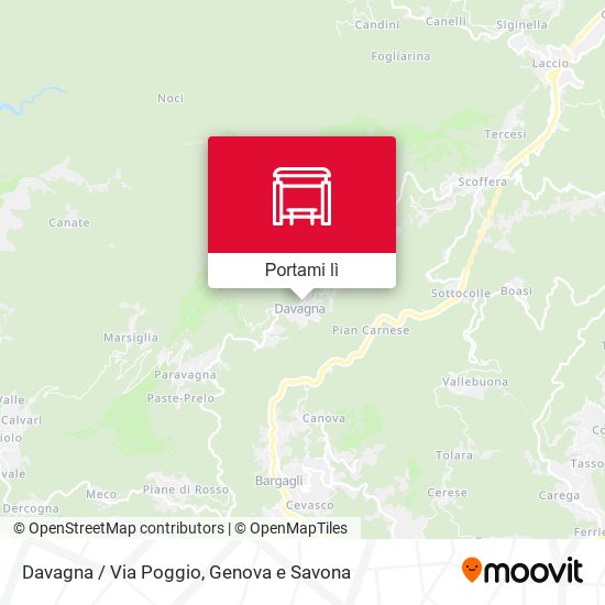 Mappa Davagna / Via Poggio