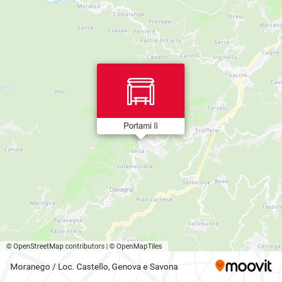 Mappa Moranego / Loc. Castello