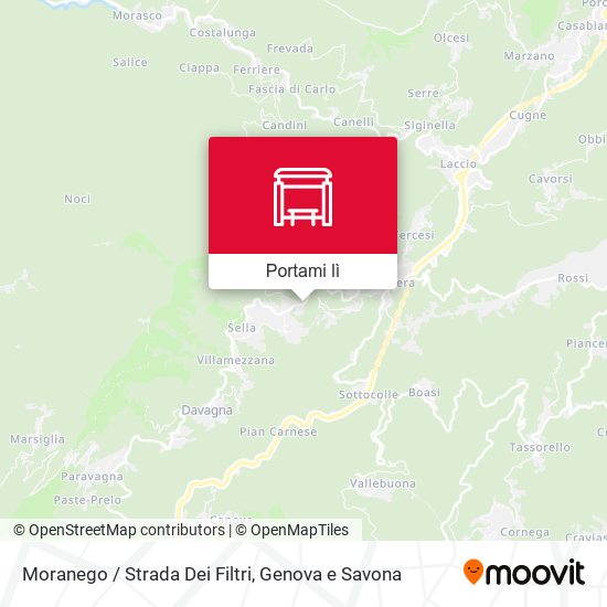 Mappa Moranego / Strada Dei Filtri
