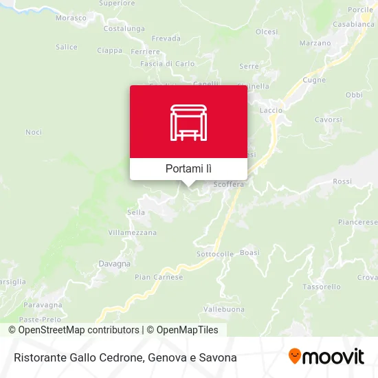 Mappa Ristorante Gallo Cedrone
