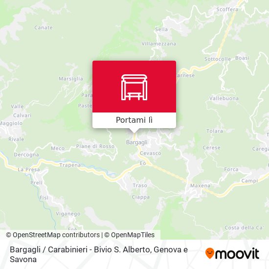 Mappa Bargagli / Carabinieri - Bivio S. Alberto