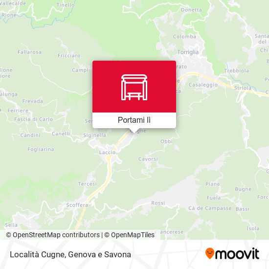 Mappa Località Cugne