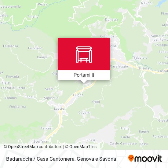 Mappa Badaracchi / Casa Cantoniera