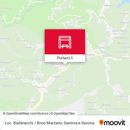 Mappa Loc. Badaracchi / Bivio Marzano