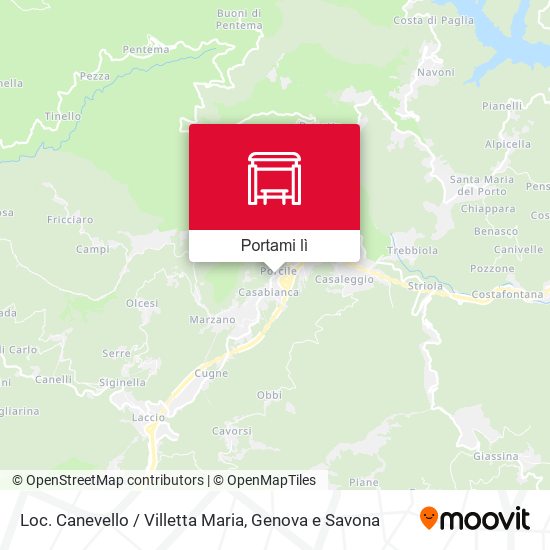 Mappa Loc. Canevello / Villetta Maria