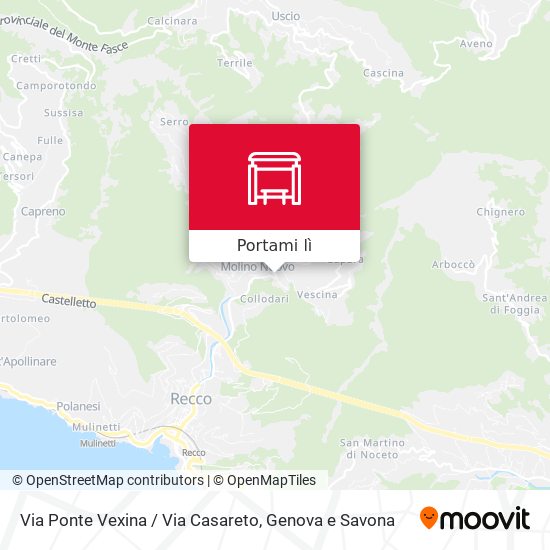 Mappa Via Ponte Vexina / Via Casareto