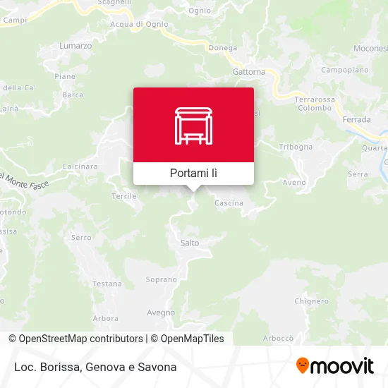 Mappa Loc. Borissa