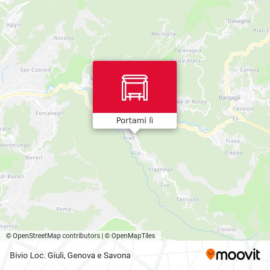 Mappa Bivio Loc. Giuli
