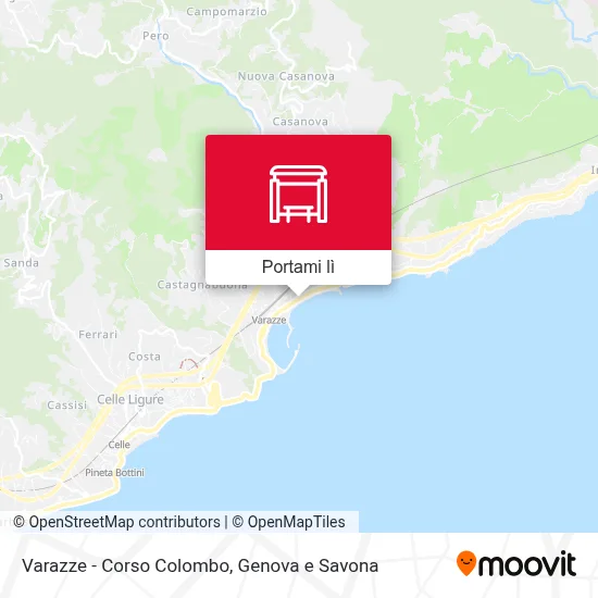 Mappa Varazze - Corso Colombo