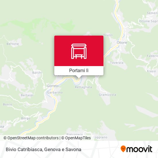 Mappa Bivio Catribiasca