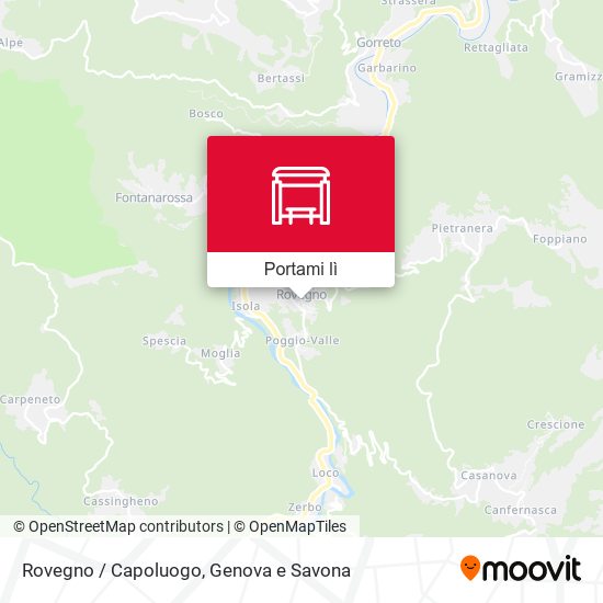 Mappa Rovegno / Capoluogo