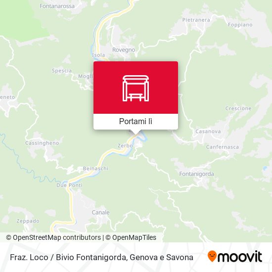 Mappa Fraz. Loco / Bivio Fontanigorda
