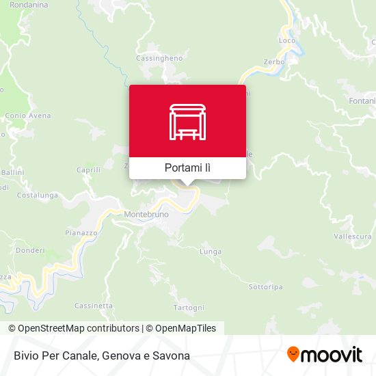 Mappa Bivio Per Canale