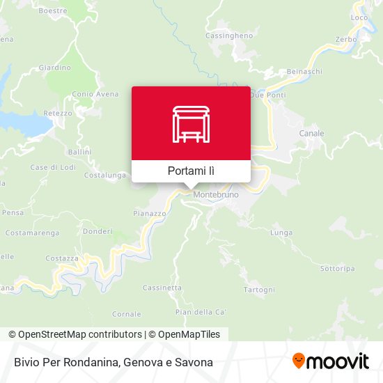 Mappa Bivio Per Rondanina