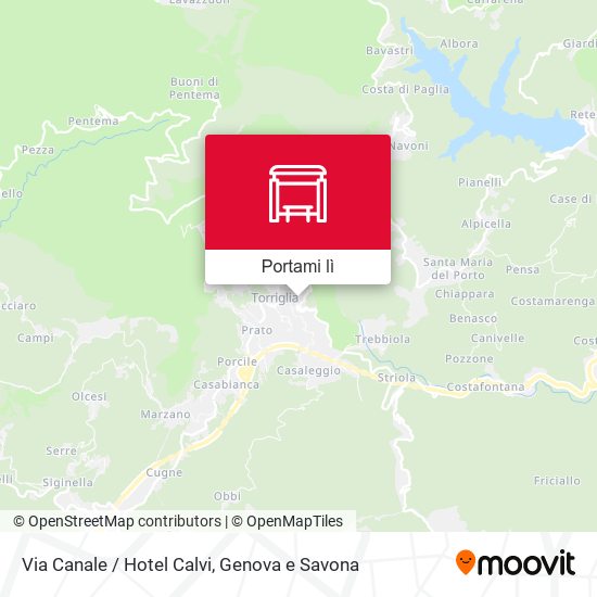 Mappa Via Canale / Hotel Calvi