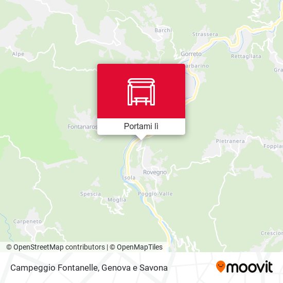 Mappa Campeggio Fontanelle