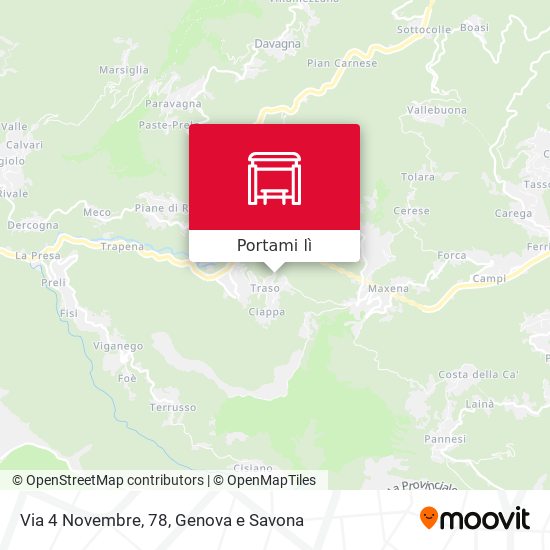 Mappa Via 4 Novembre, 78