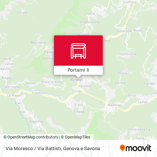 Mappa Via Moresco / Via Battisti