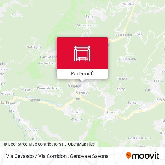 Mappa Via Cevasco / Via Corridoni