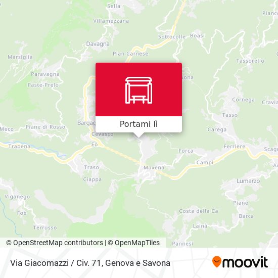 Mappa Via Giacomazzi / Civ. 71