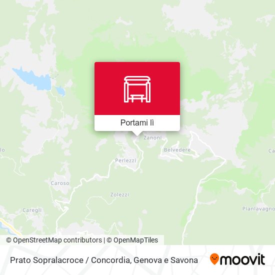 Mappa Prato Sopralacroce / Concordia