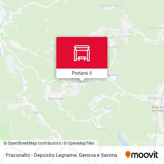 Mappa Fraconalto - Deposito Legname