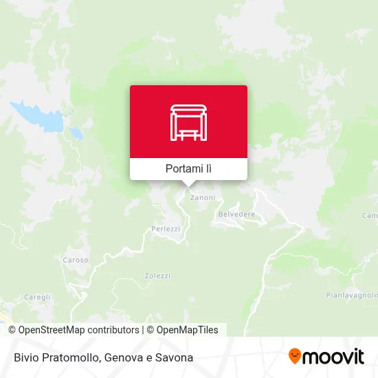 Mappa Bivio Pratomollo