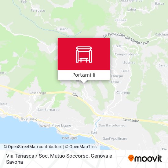 Mappa Via Teriasca / Soc. Mutuo Soccorso