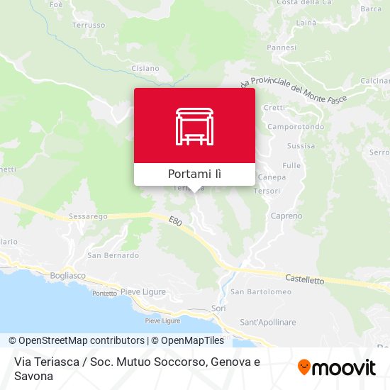Mappa Via Teriasca / Soc. Mutuo Soccorso