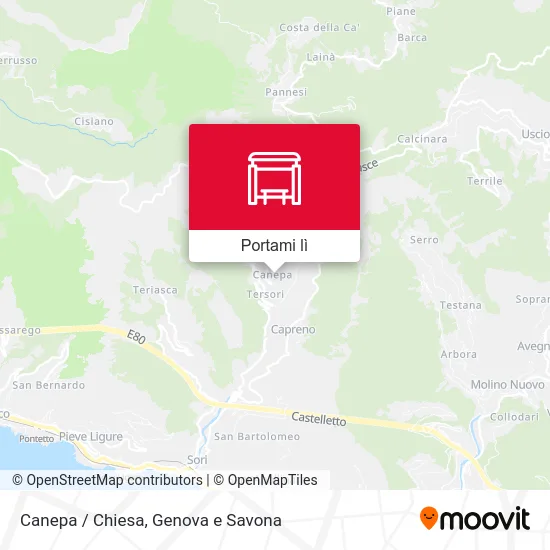 Mappa Canepa / Chiesa