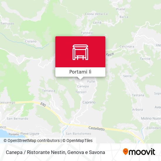 Mappa Canepa / Ristorante Nestin