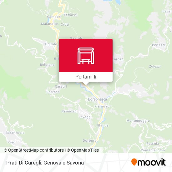 Mappa Prati Di Caregli
