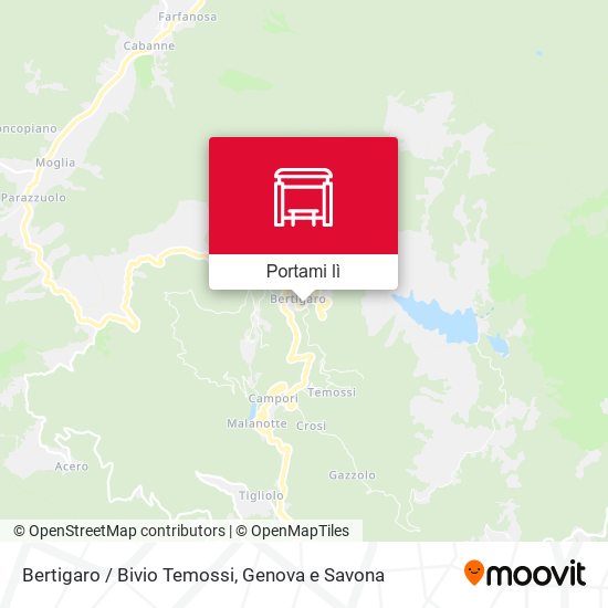 Mappa Bertigaro / Bivio Temossi
