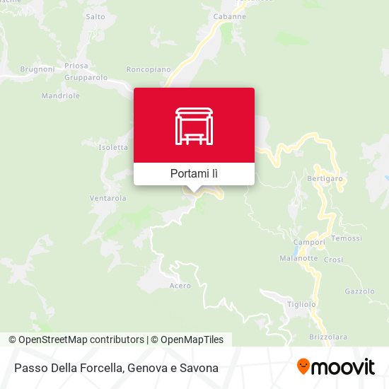 Mappa Passo Della Forcella