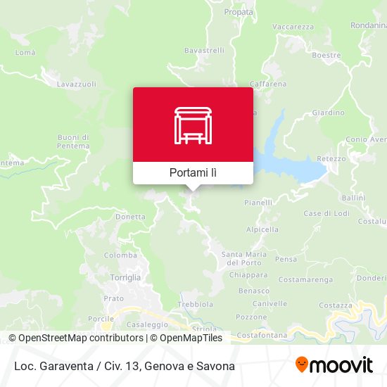 Mappa Loc. Garaventa / Civ. 13