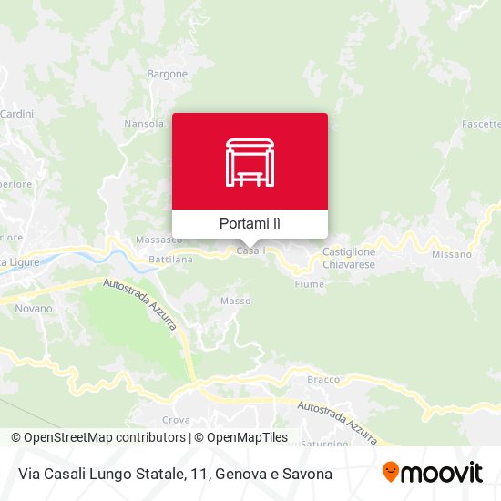 Mappa Via Casali Lungo Statale, 11
