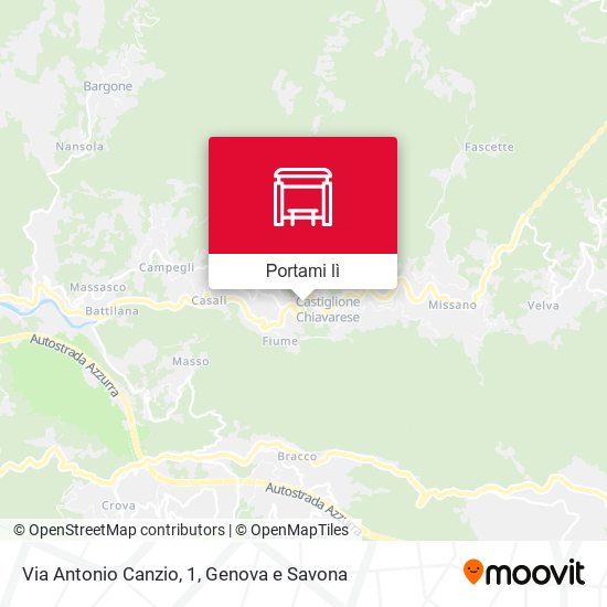 Mappa Via Antonio Canzio, 1