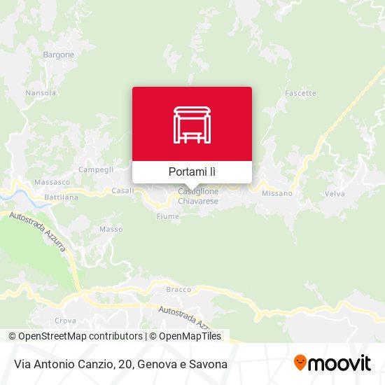 Mappa Via Antonio Canzio, 20